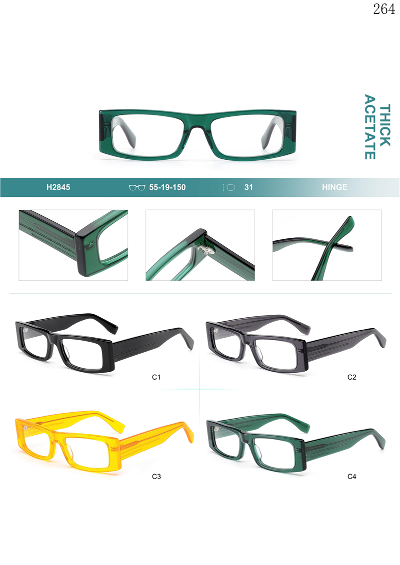 Dachuan Optical H2845 China Supplier Unisex Small Frame Acetate Eyewear Frames Optical Lentes with Logo Custom