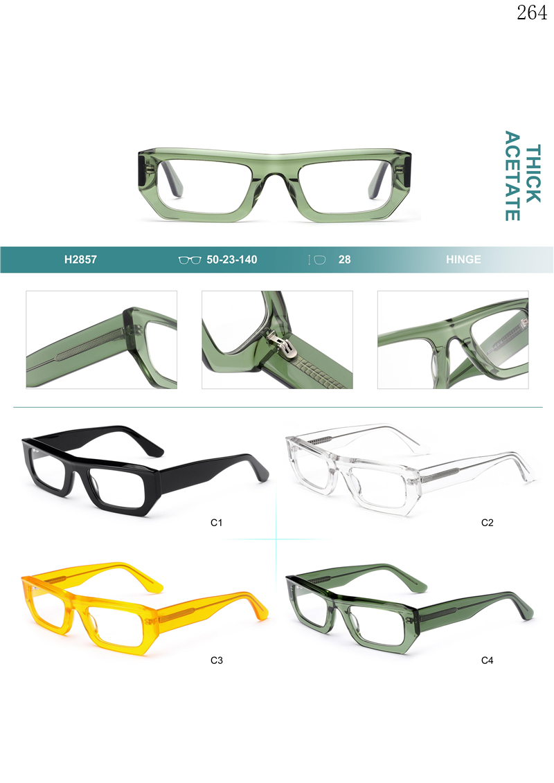 Dachuan Optical H2857 China Supplier Small Frame Acetate Optical Eyewear Eyeglasses with Unisex Design