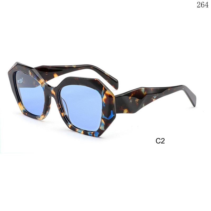 Dachuan Optical HS2818 China Supplier Fashion Trendy Acetate Sunglasses Gafas De Sol with Metal Hinges (7)