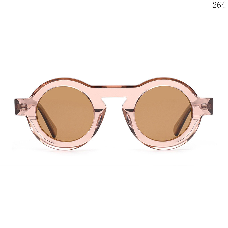 Dachuan Optical HS2822 China Supplier Vintage Style Acetate Occhiali da sole Sun Shades with Round Shape (1)