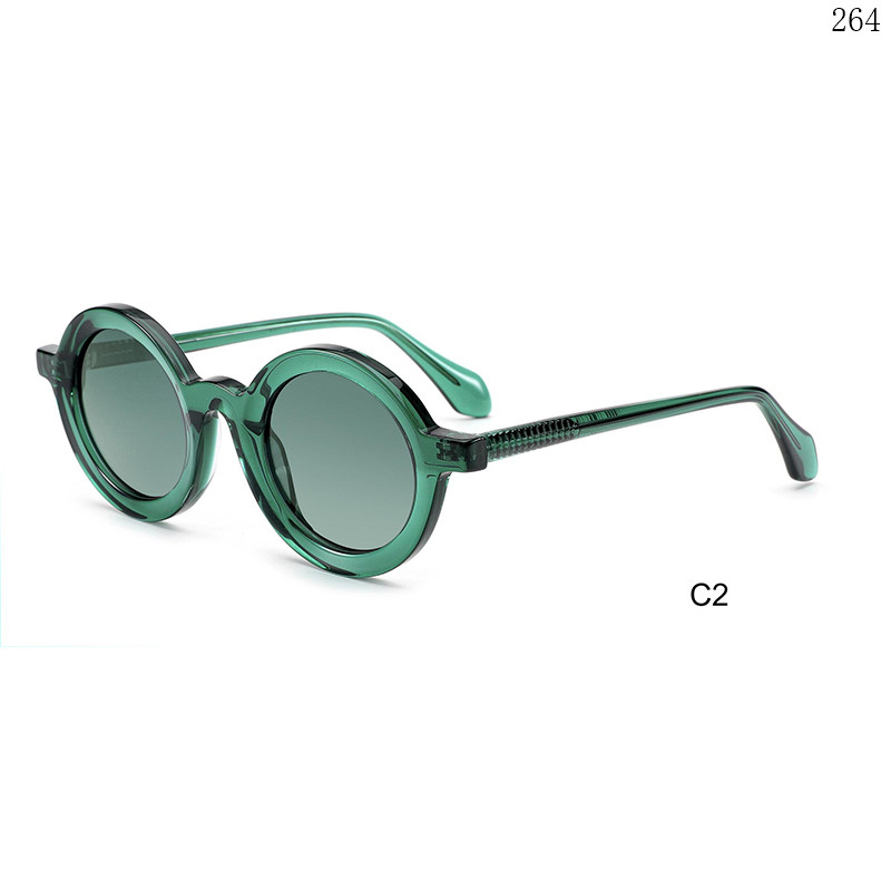 Dachuan Optical HS2835 China Supplier New Arrival Acetate Gafas De Sol Shades with Round Shape (7)