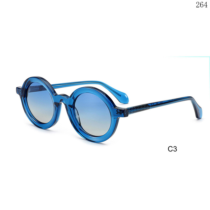 Dachuan Optical HS2835 China Supplier New Arrival Acetate Gafas De Sol Shades with Round Shape (8)