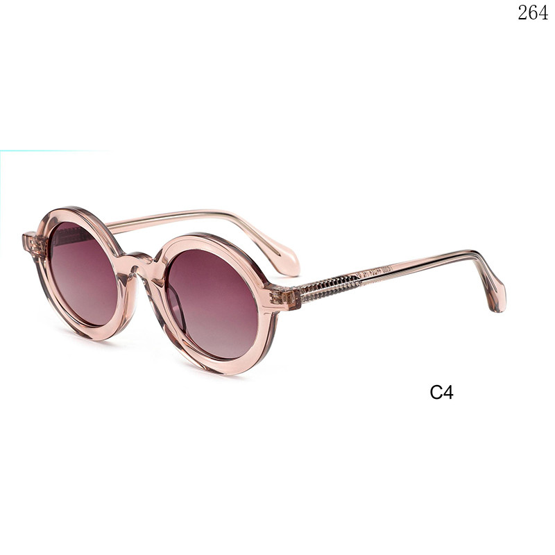 Dachuan Optical HS2835 China Supplier New Arrival Acetate Gafas De Sol Shades with Round Shape (9)