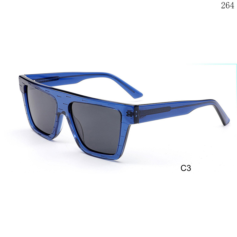 Dachuan Optical HS2839 China Supplier High Quality Acetate Gafas De Sol Shades with Flat Top Frame (8)