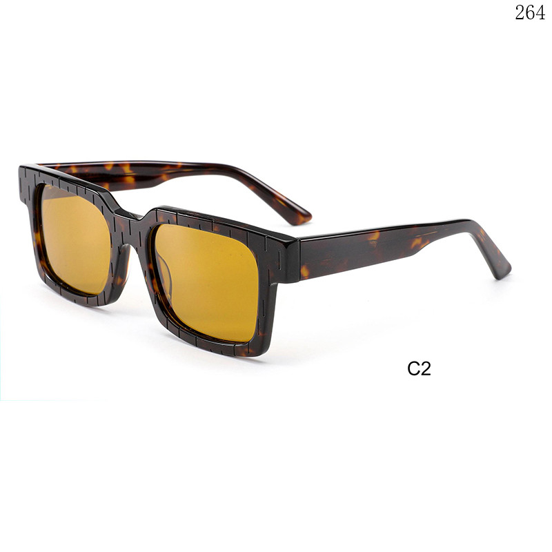 Dachuan Optical HS2840 China Supplier Casual Style Acetate Occhiali da sole Sunglasses with Metal Hinges (7)