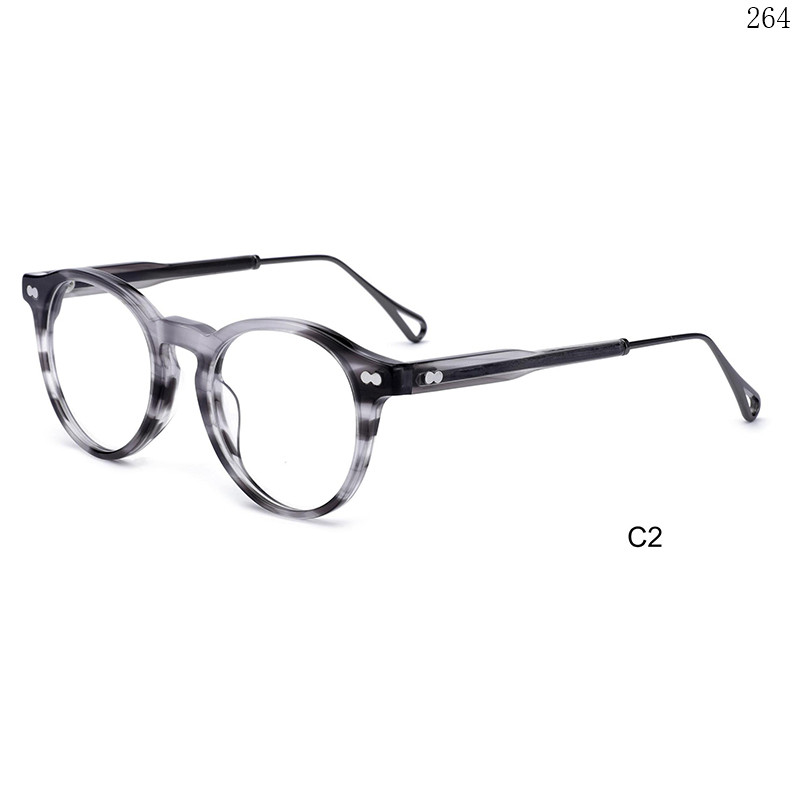 Dachuan Optical M1101 China Supplier Retro Vintage Acetate Optical Frames with Pattern Frame (8)