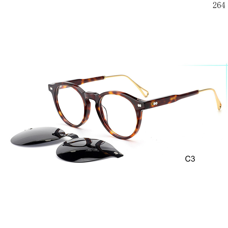 Dachuan Optical M1101S China Supplier Retro Design Clip On Eyeglass Frames with Accept Custom (10)