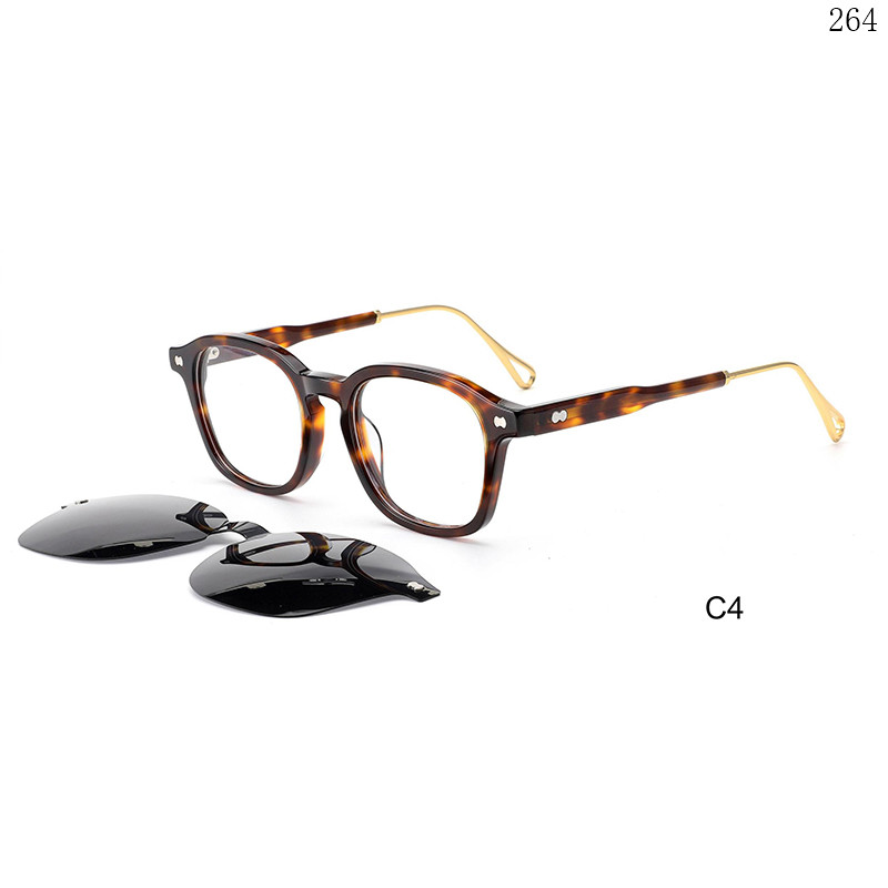 Dachuan Optical M1102S China Supplier Fashion Design Clip On Eyeglass Frames with Double Color (11)