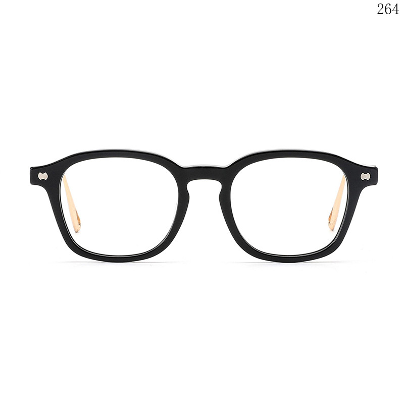 Dachuan Optical M1102S China Supplier Fashion Design Clip On Eyeglass Frames with Double Color (2)