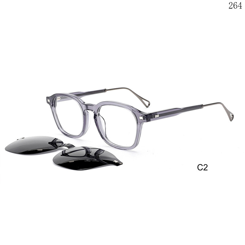 Dachuan Optical M1102S China Supplier Fashion Design Clip On Eyeglass Frames with Double Color (9)