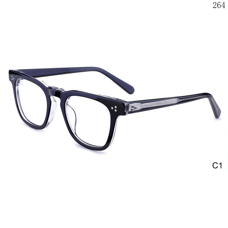 Dachuan Optical M1108 China Supplier Simple Design Acetate Spectacle Frames with Metal Hinge (7)