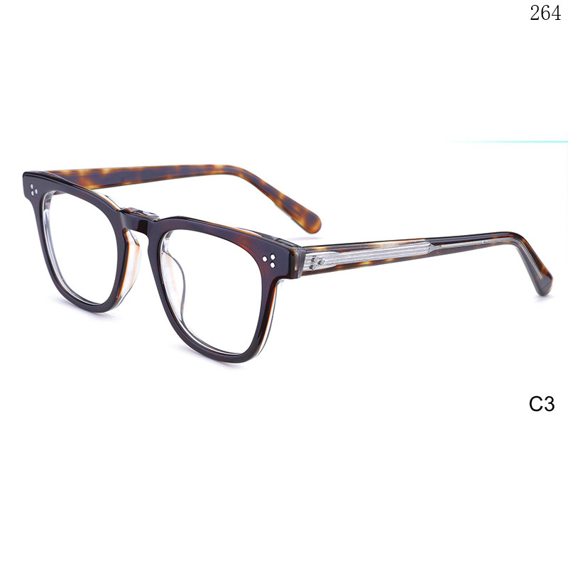 Dachuan Optical M1108 China Supplier Simple Design Acetate Spectacle Frames with Metal Hinge (9)