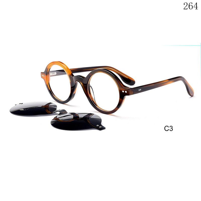 Dachuan Optical M1114S China Supplier New Trend Clip On Optical Eyewear with Round Frame (10)