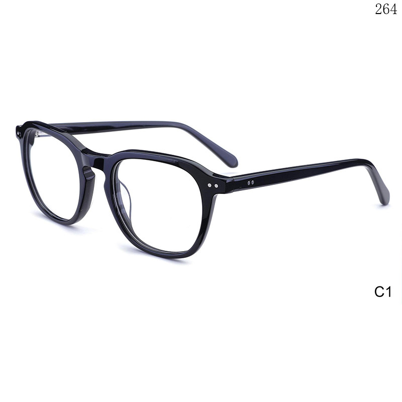 Dachuan Optical M1122 China Supplier Fashion Design Acetate Optical Eyewear with Transparent Color (7)