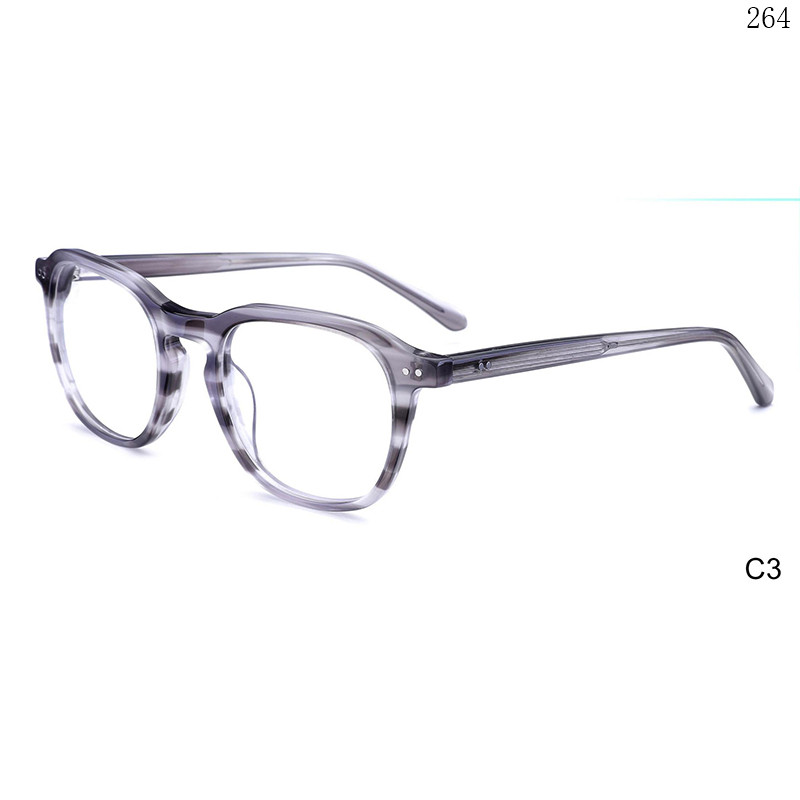 Dachuan Optical M1122 China Supplier Fashion Design Acetate Optical Eyewear with Transparent Color (9)