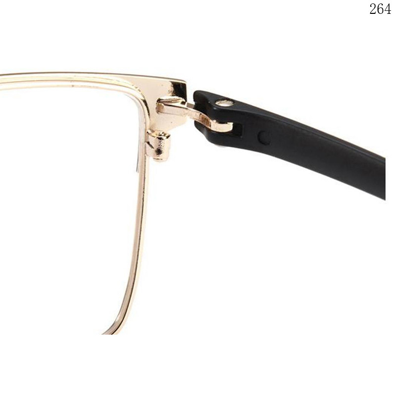 Dachuan Optical P1921 China Supplier Classic Design Metal Eyewear Frames with Browline Frame (4)