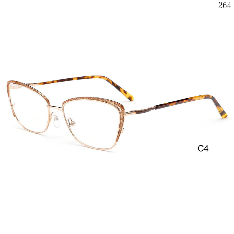 Dachuan Optical RP9003 China Supplier Women Design Metal Eyewear Frames with Cateye Frame (10)