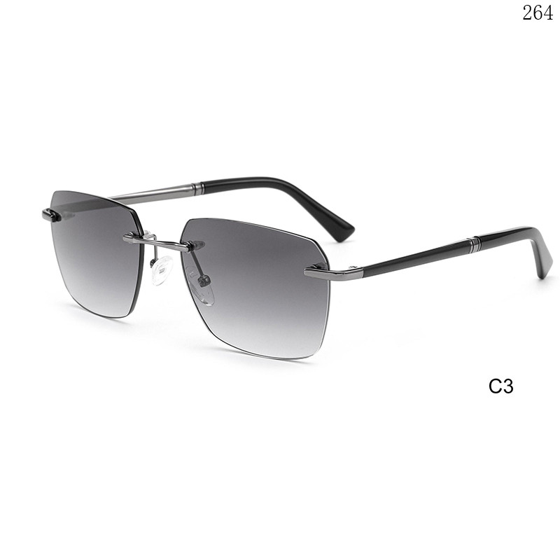 Dachuan Optical S25616 China Supplier High Fashion Rimless Sunglass Frame with Custom Made  (8)