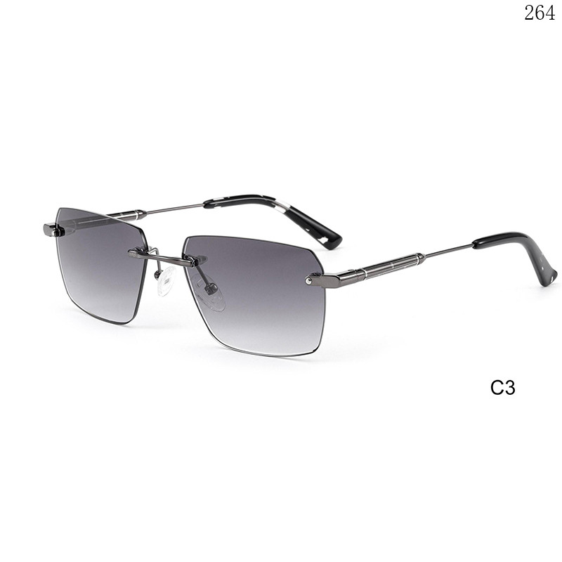 Dachuan Optical S25626 China Supplier Hot Trending Rimless Sunglass Frame with Packaging Custom (8)