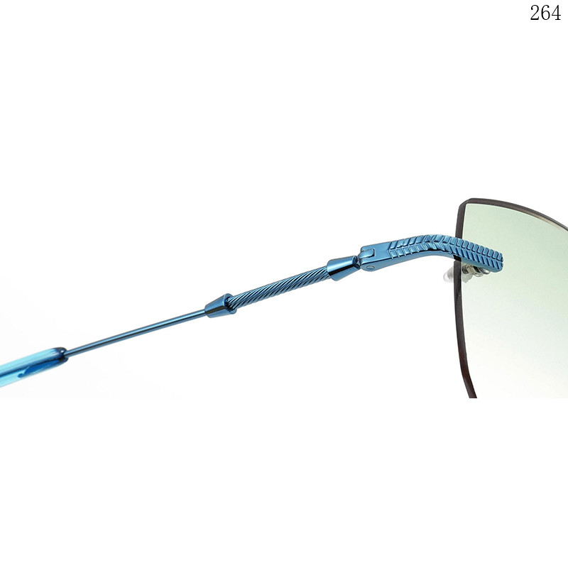 Dachuan Optical S25631 China Supplier Hot Rimless Sunglass Frame with Colorful Legs (4)