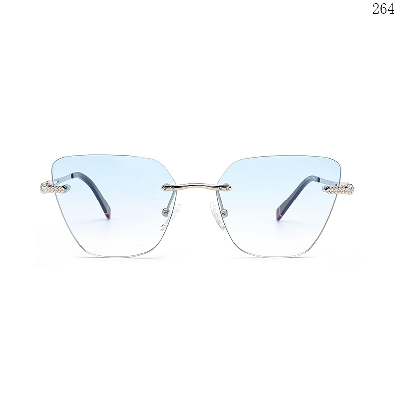 Dachuan Optical S25633 China Supplier Most Popular  Rimless Shades Sunglasses with Colorful Design (2)