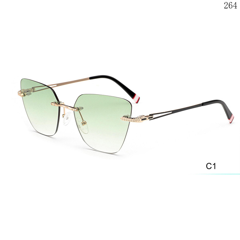 Dachuan Optical S25633 China Supplier Most Popular  Rimless Shades Sunglasses with Colorful Design (6)