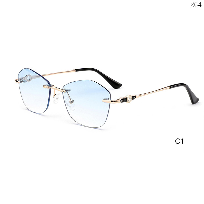 Dachuan Optical S25636 China Supplier Best Sale Rimless Shades Sunglasses with New Design (6)