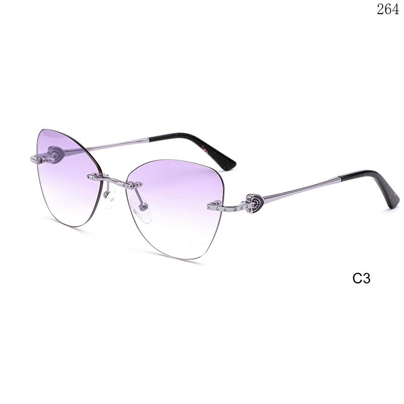 Dachuan Optical S25638 China Supplier Hot Sale Rimless Shades Sunglasses with Your Logo (8)