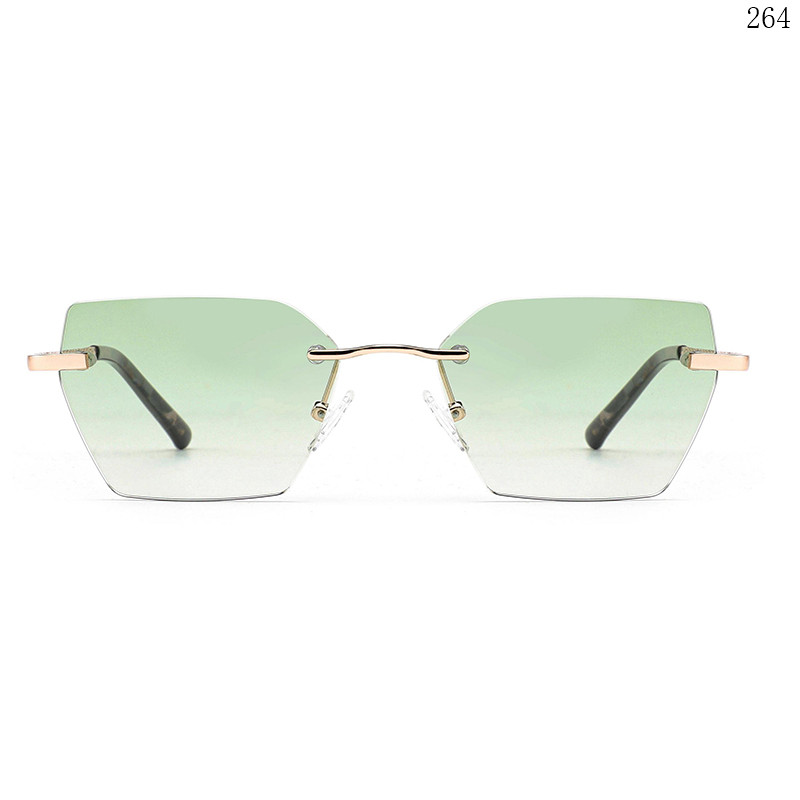 Dachuan Optical S25647 China Supplier Brand New Rimless Shades Sunglasses with Custom Orders (2)