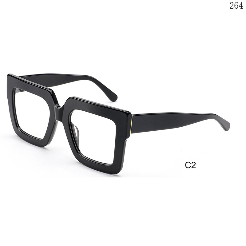 Dachuan Optical VEP0306 China Supplier Unisex Design Acetate Optical Glasses with Oversized Frame (8)