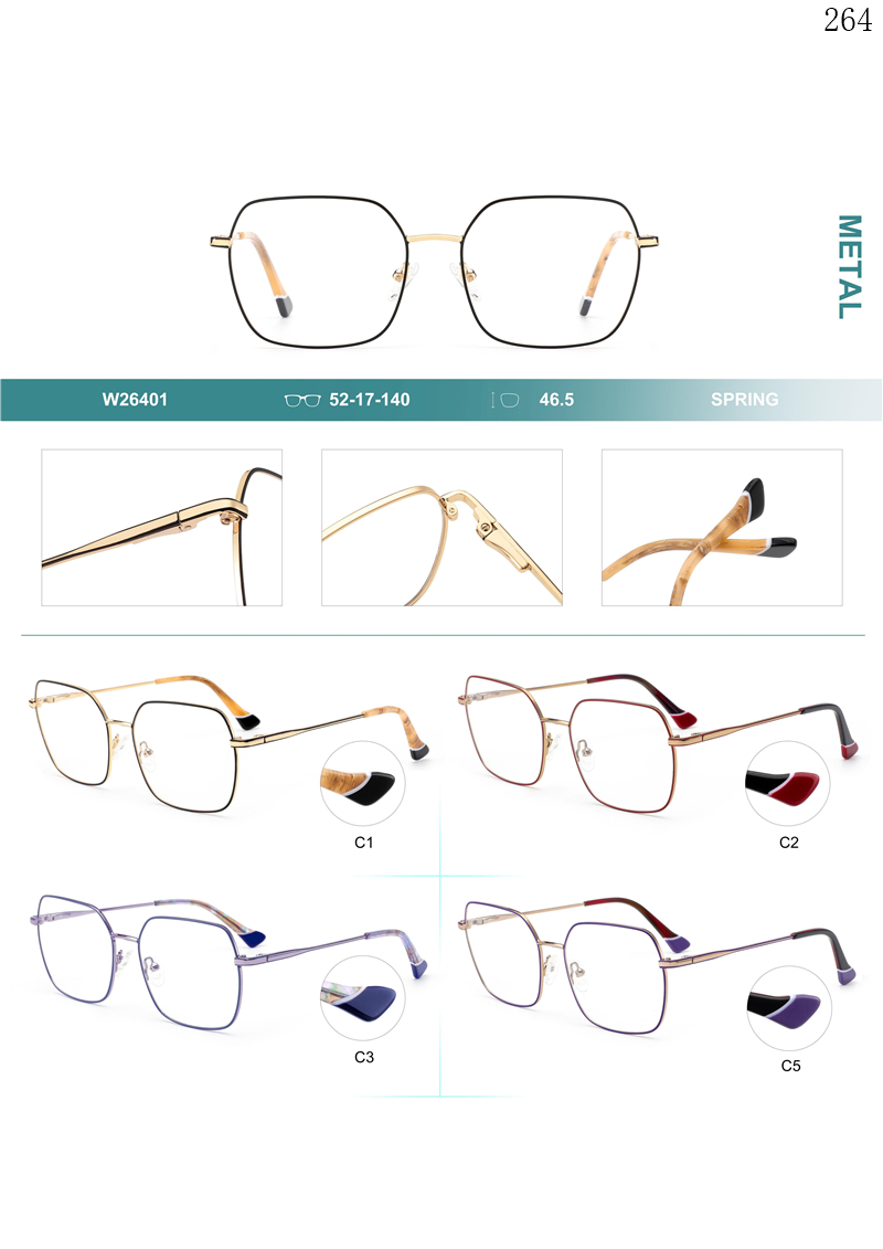 Dachuan Optical W26401 China Supplier New Popular Metal Eyewear Frames with Custom Brand (1)