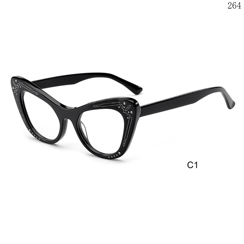 Dachuan Optical WA088899 China Supplier Women Design Acetate Spectacle Frames with Cateye Frame (7)