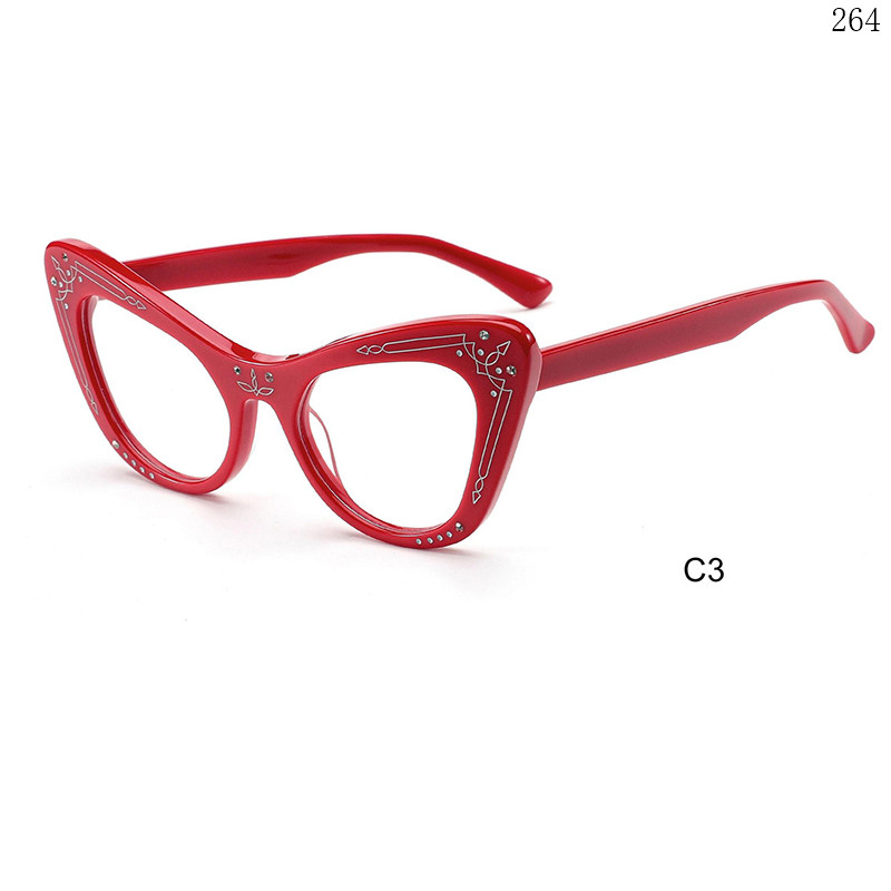 Dachuan Optical WA088899 China Supplier Women Design Acetate Spectacle Frames with Cateye Frame (9)