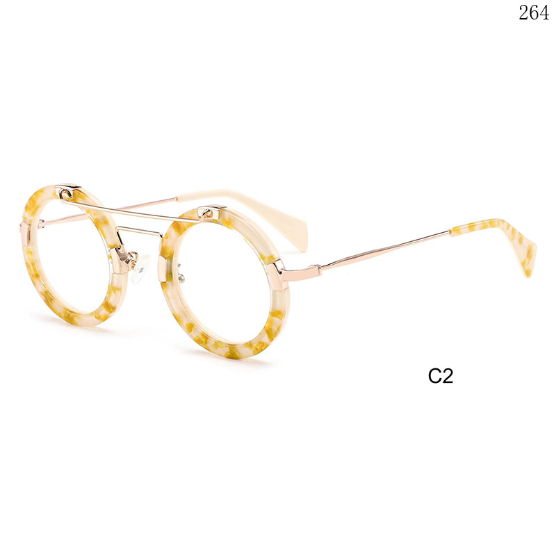 Dachuan Optical WX057723 China Supplier Retro Design Acetate Optical Glasses with Metal Legs (7)