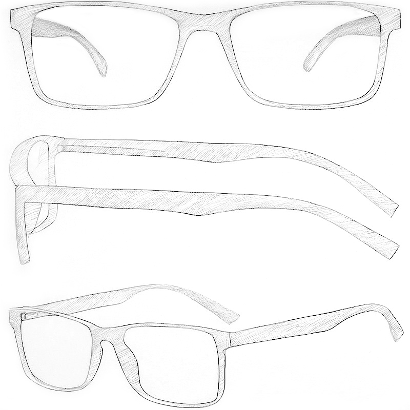 Eyewear Handmade Drawing from Dachuan Optical 2025 New Desgining